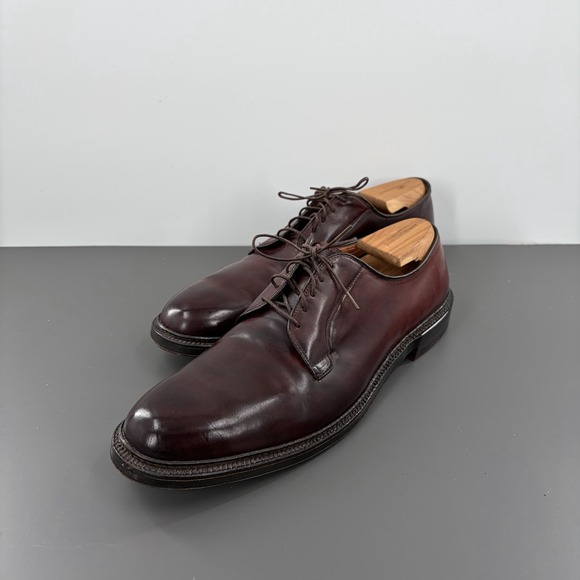 ALDEN 990 Shell Cordovan‎ Color 8 Plain Toe Blucher Shoes Oxfords 13 AAA